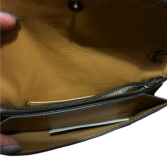 Coach 1941Tea Rose Appliqué Clutch wristlet bag Leather 👀👛🎒👜 - Picture 7 of 9